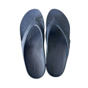 Crocs Women's Sandals Kadee II Flip Flop Water Shoes Beach Flats Slip On Blue